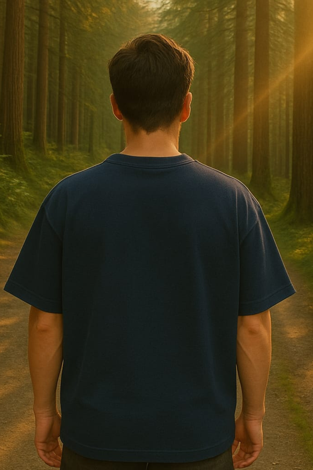 Hiker's Dawn Oversized Classic T-Shirt (Unisex)