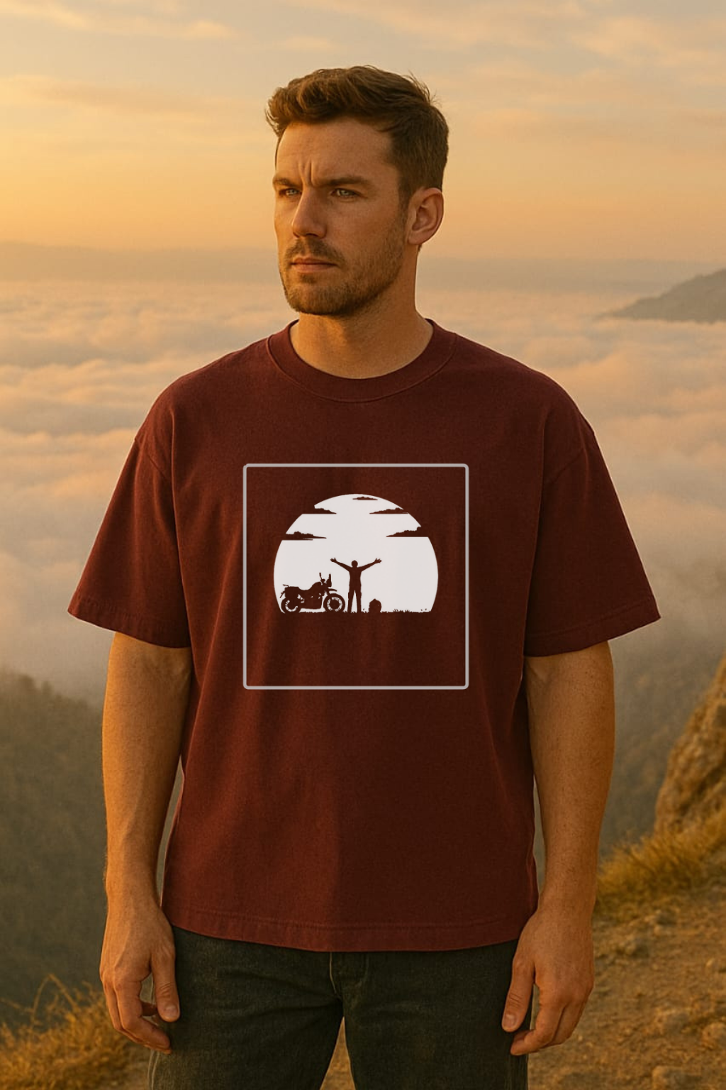 Moon Rider Oversized Classic T-Shirt (Unisex)