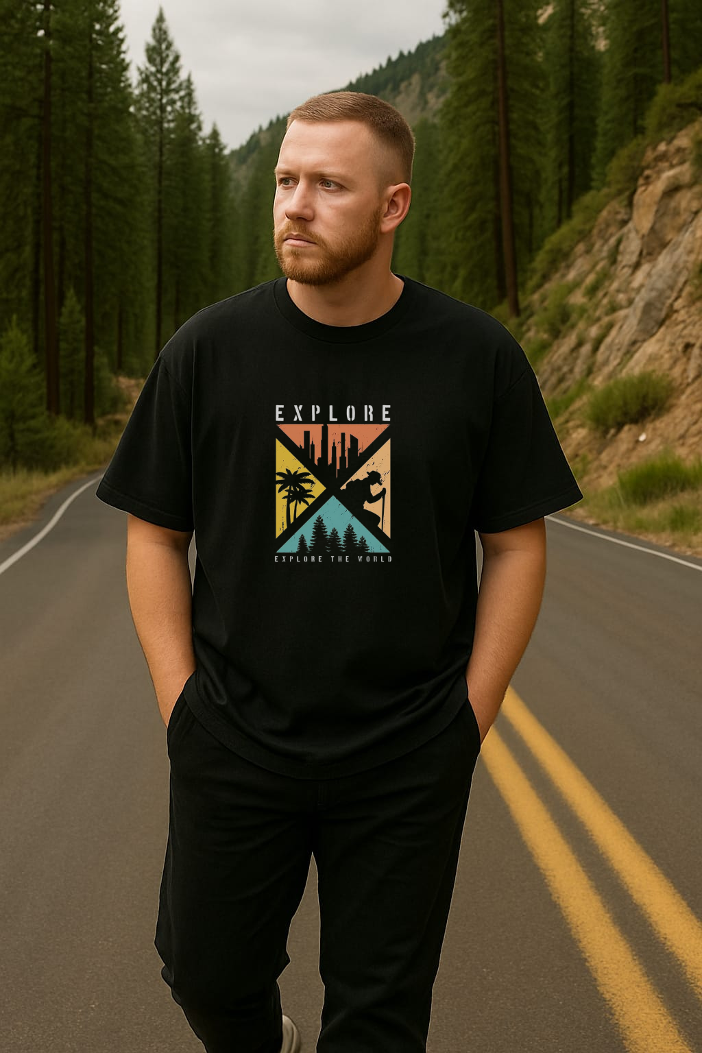 Peak Explorer Oversized Classic T-Shirt (Unisex)