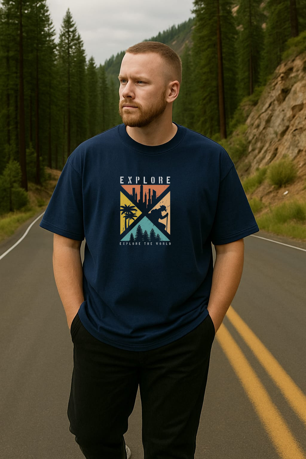 Peak Explorer Oversized Classic T-Shirt (Unisex)