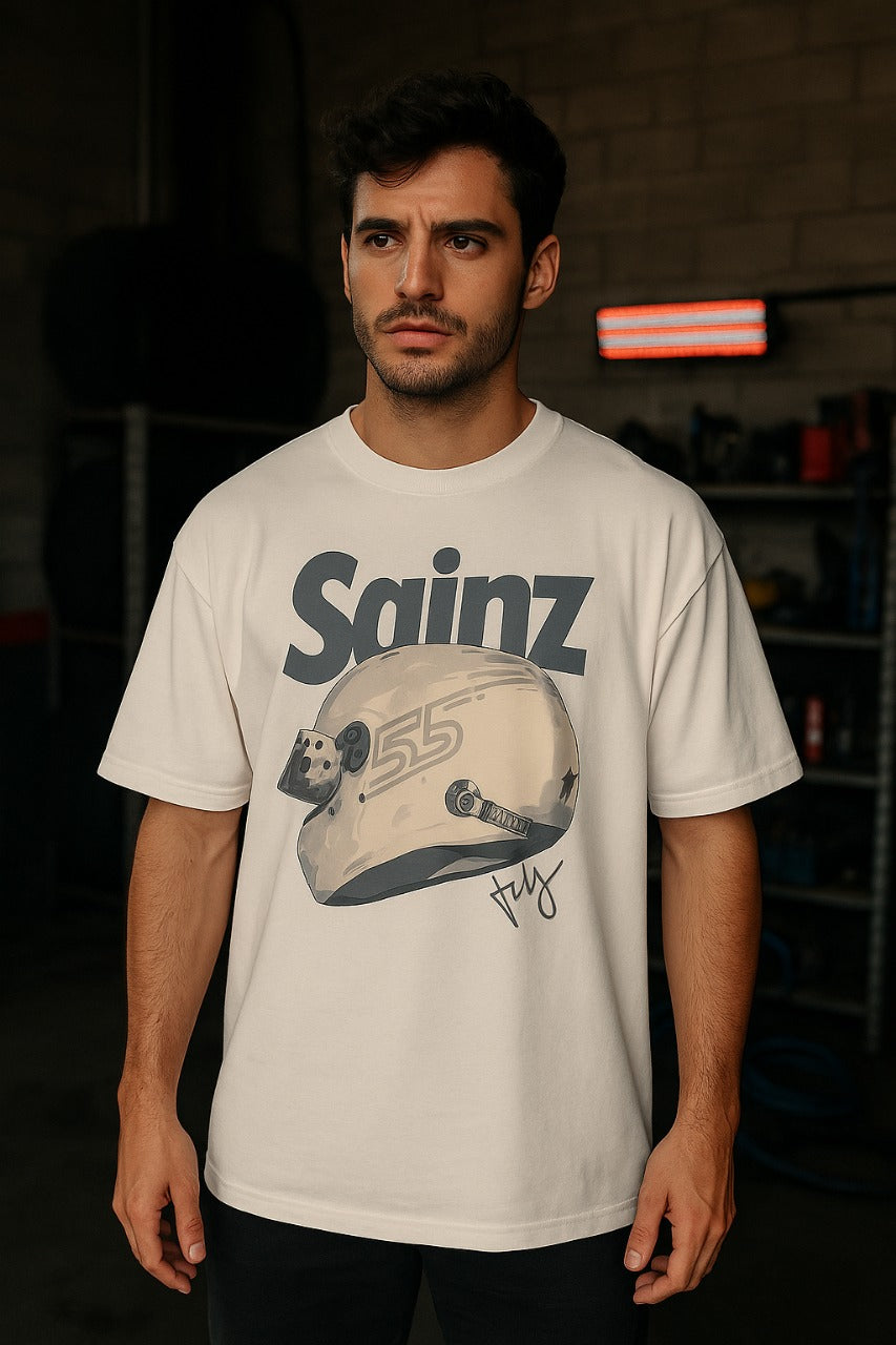 Sainz Racing Helmet Oversized Tee (Unisex)