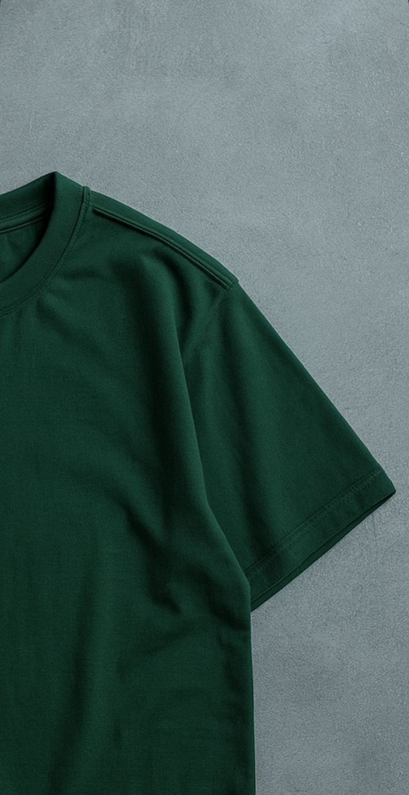 Bottle Green Unisex Oversized T-shirt