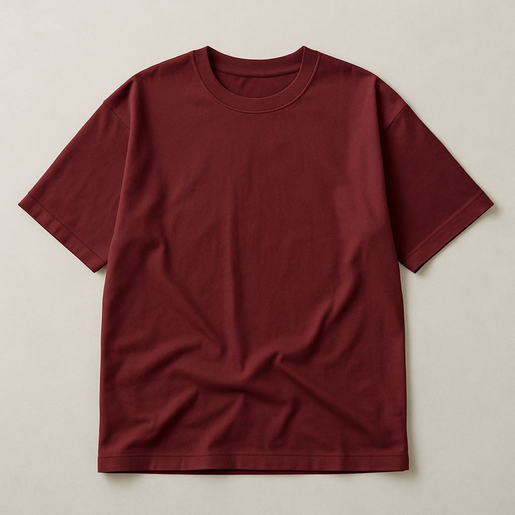 Maroon Unisex Oversized T-shirt