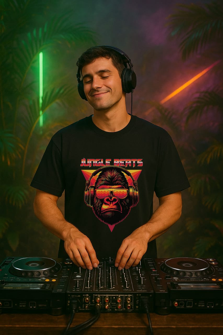 Jungle Beats Oversized Graphic Tee (Unisex)